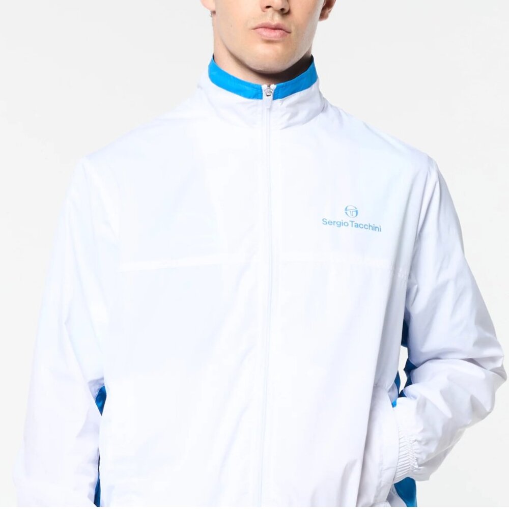 Luca Track Jacket- Brilliant White - NWT - Size Large
